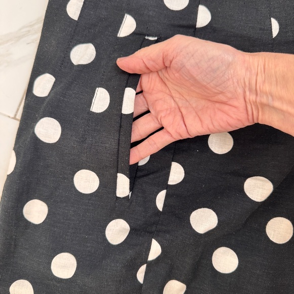 ZARA Linen Polka Dot Pants - Picture 5 of 5